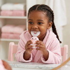 Escova de dentes elétrica infantil em formato de U